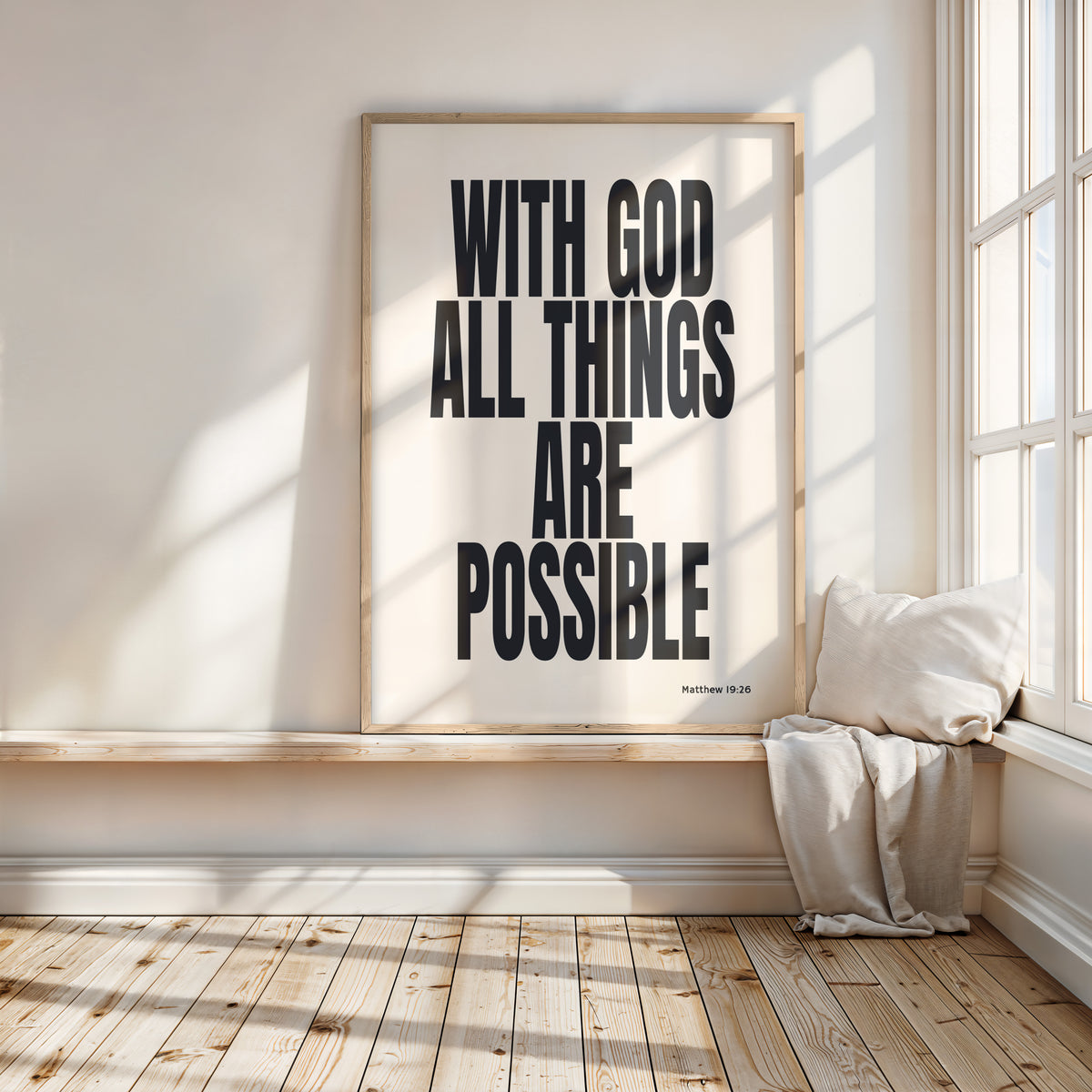 WITH GOD ALL THINGS ARE POSSIBLE