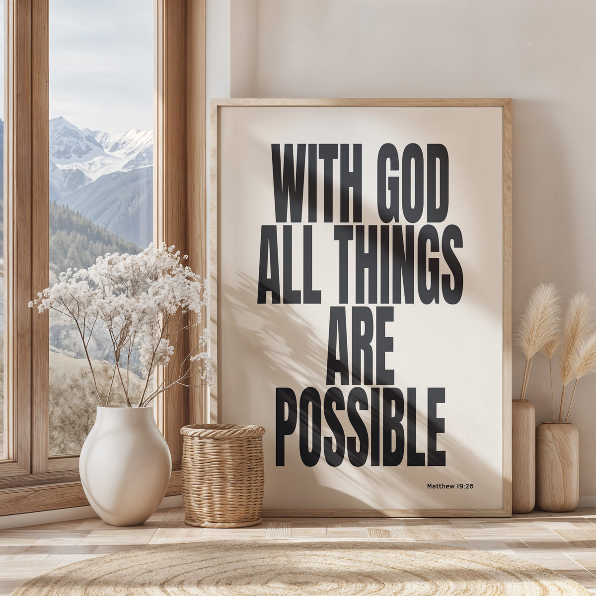WITH GOD ALL THINGS ARE POSSIBLE