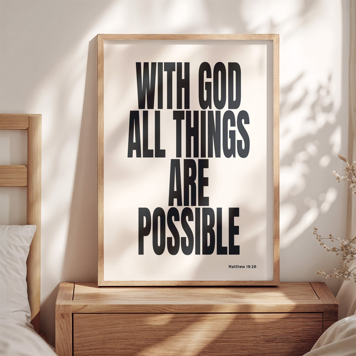 WITH GOD ALL THINGS ARE POSSIBLE
