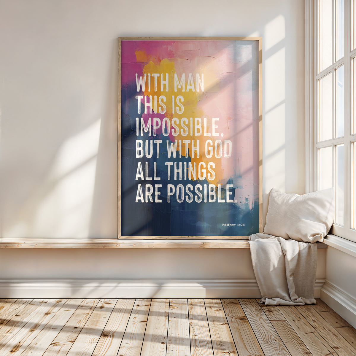 WITH MAN THIS IS IMPOSSIBLE
