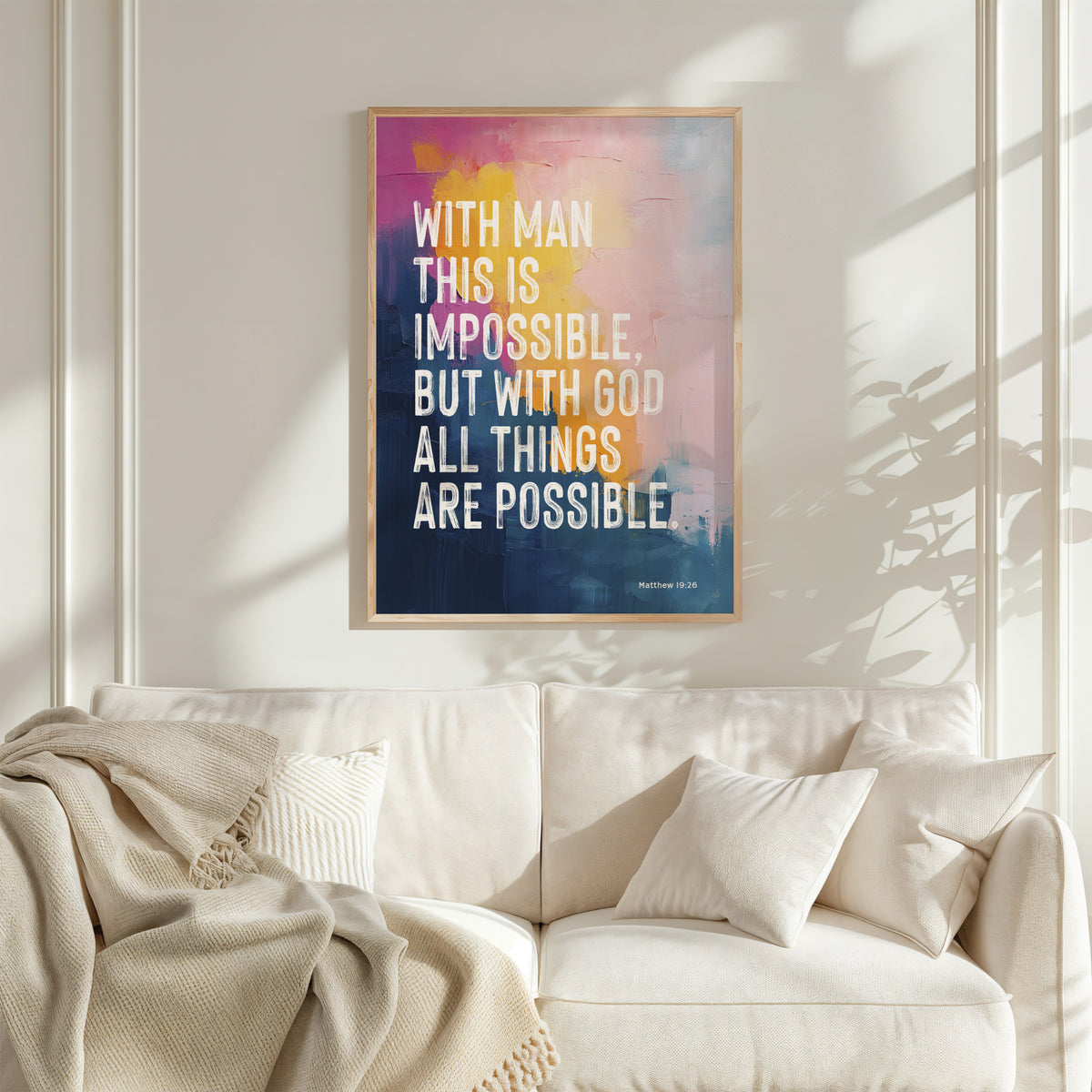 WITH MAN THIS IS IMPOSSIBLE