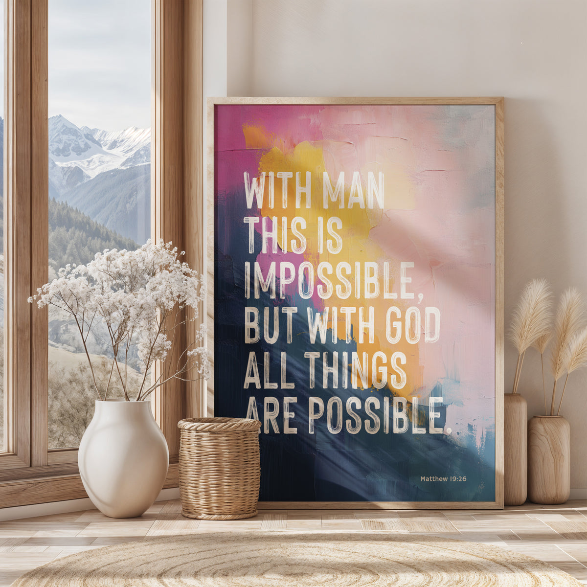 WITH MAN THIS IS IMPOSSIBLE