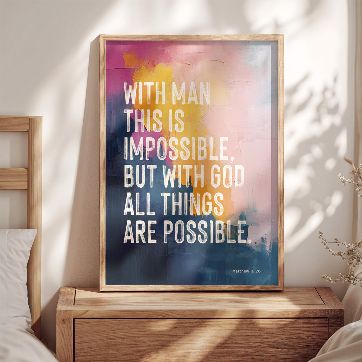 WITH MAN THIS IS IMPOSSIBLE