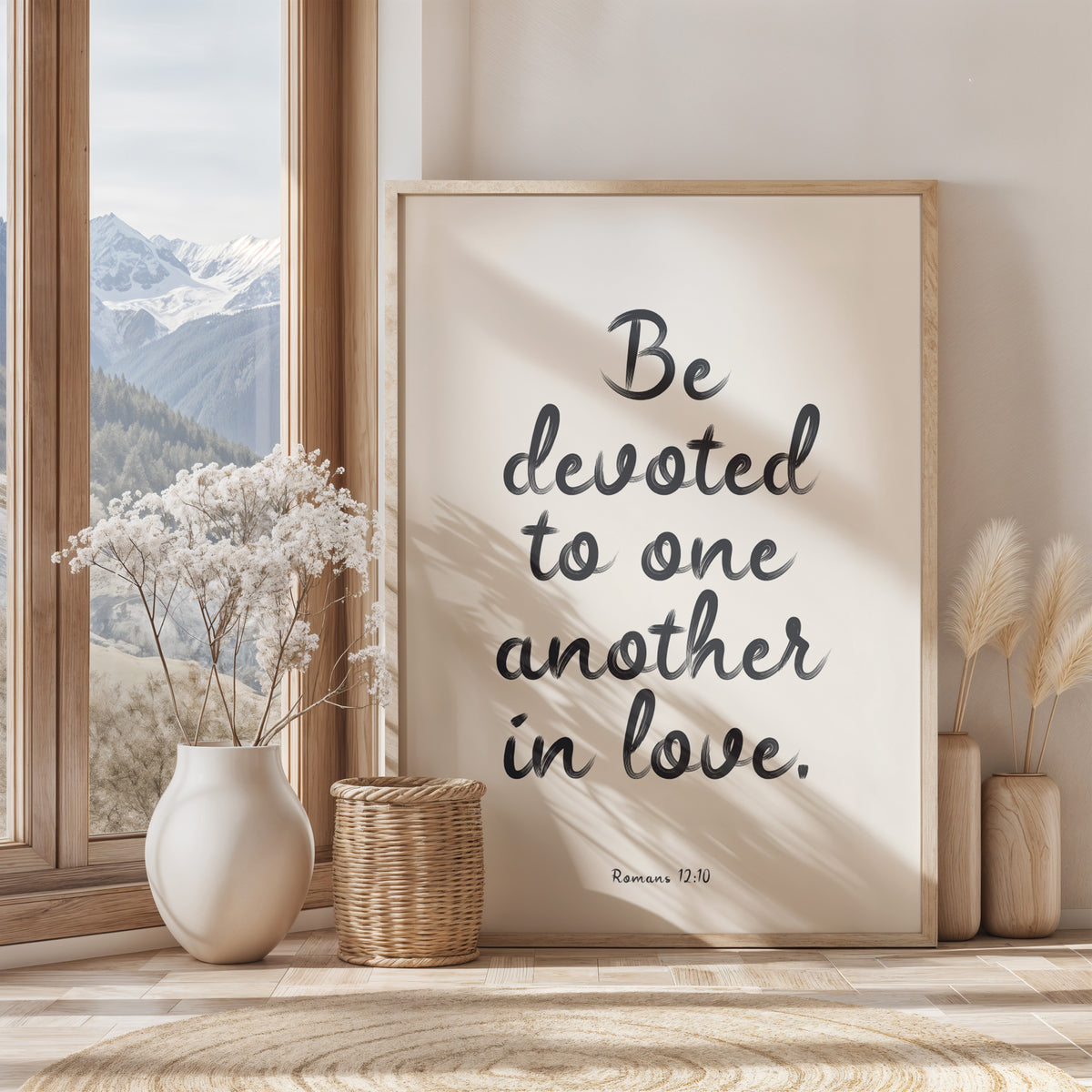 BE DEVOTED TO ONE ANOTHER IN LOVE