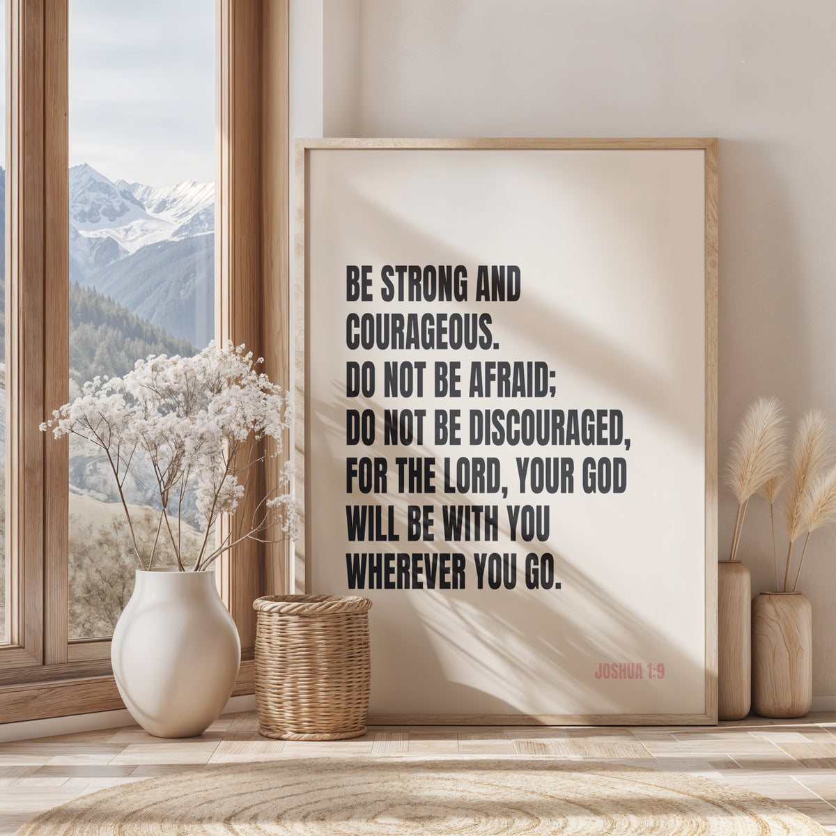 BE STRONG AND COURAGEOUS