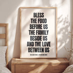 BLESS THE FOOD BEFORE US - Personalised Art