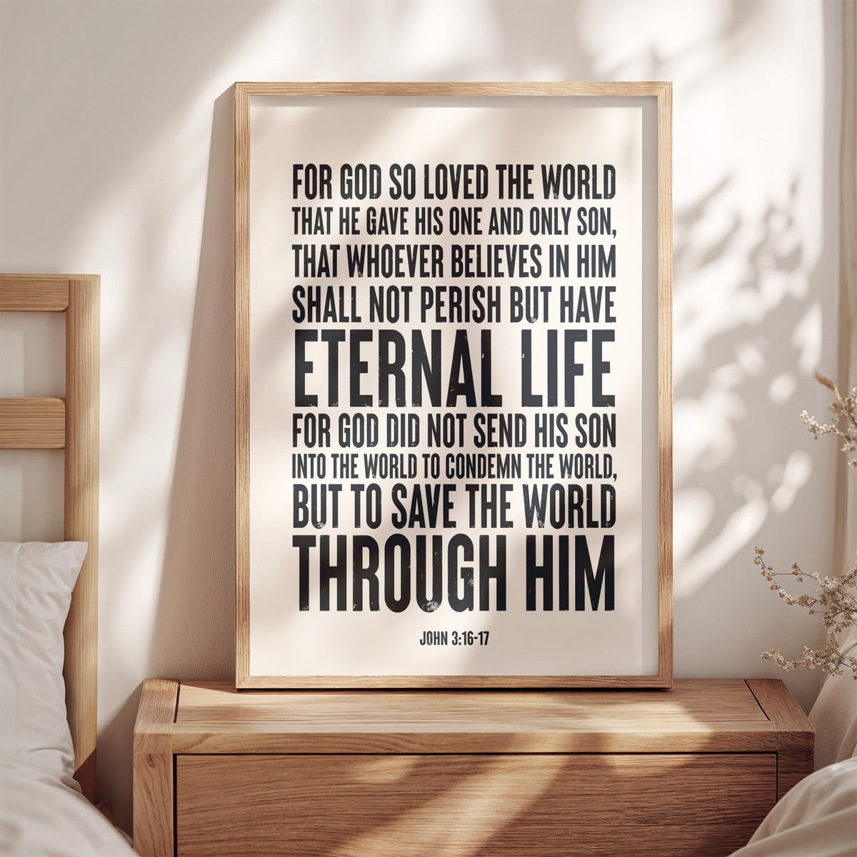 FOR GOD SO LOVED THE WORLD