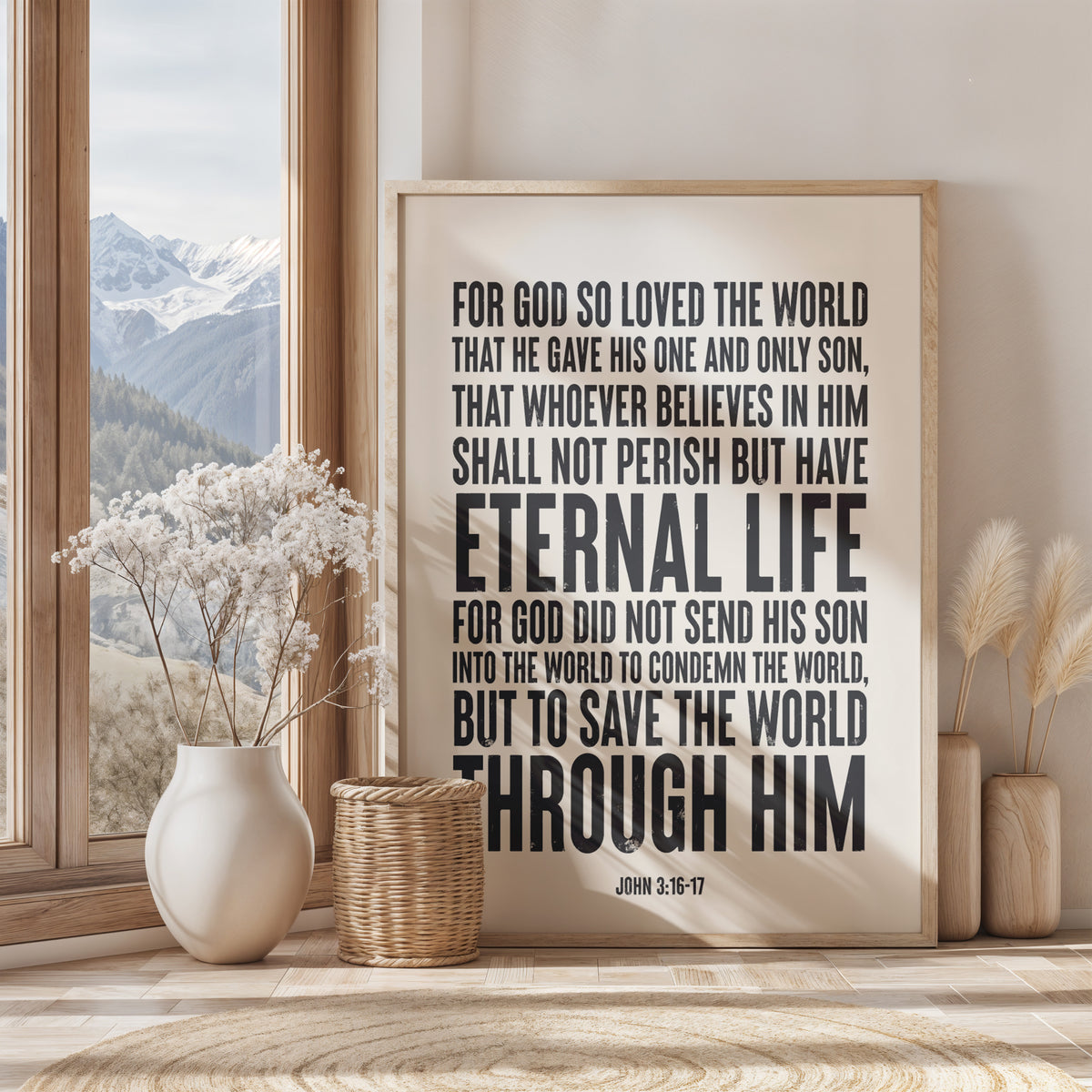 FOR GOD SO LOVED THE WORLD