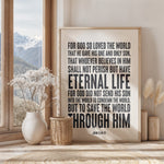 FOR GOD SO LOVED THE WORLD