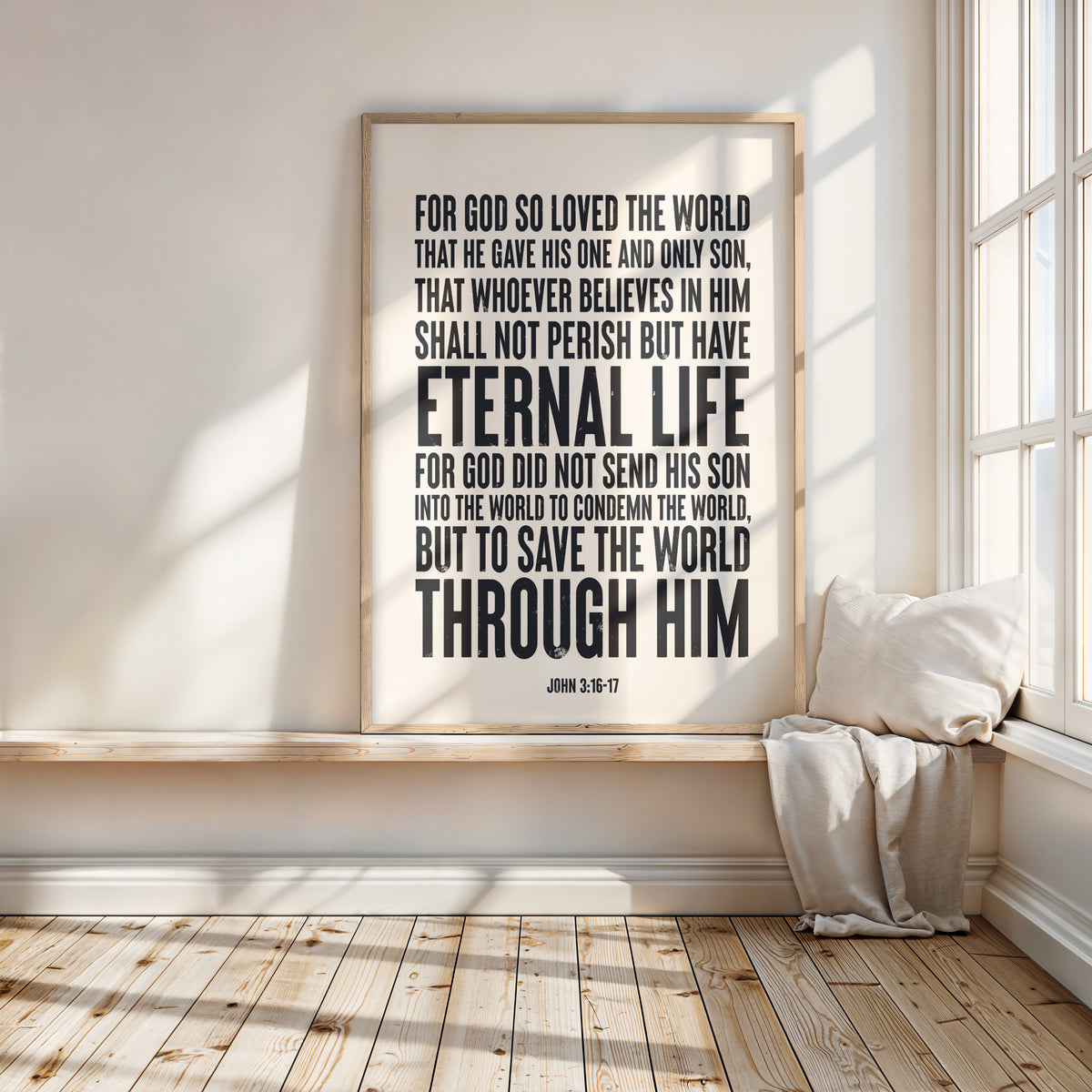 FOR GOD SO LOVED THE WORLD