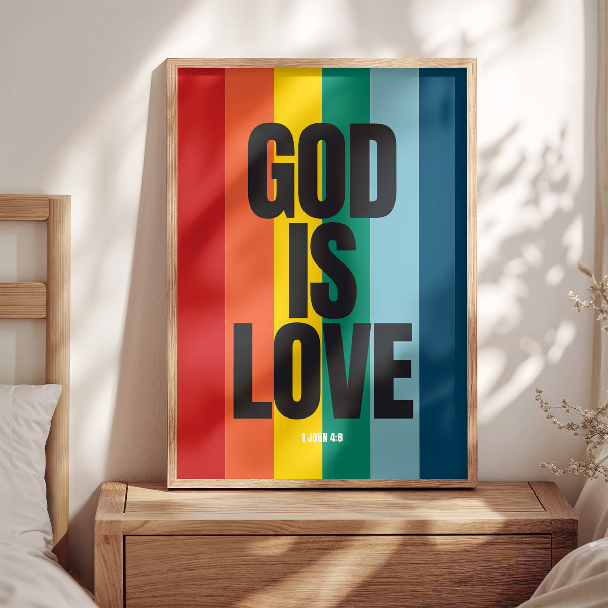 GOD IS LOVE - Rainbow Print