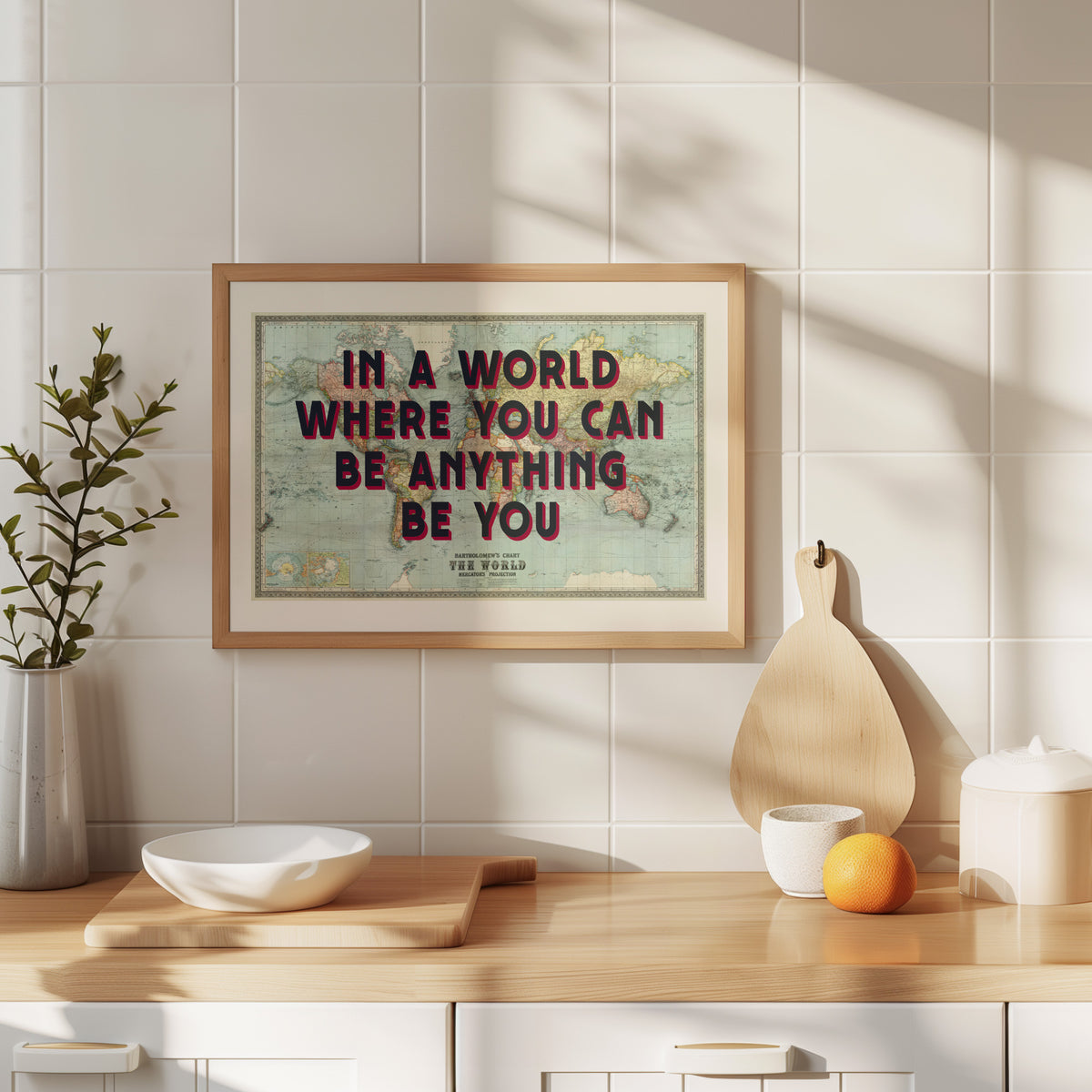 IN A WORLD WHERE YOU CAN BE BE ANYTHING BE YOU