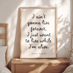 I AIN'T GONNA LIVE FOREVER - Bon Jovi, It's My Life