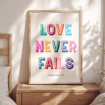 LOVE NEVER FAILS