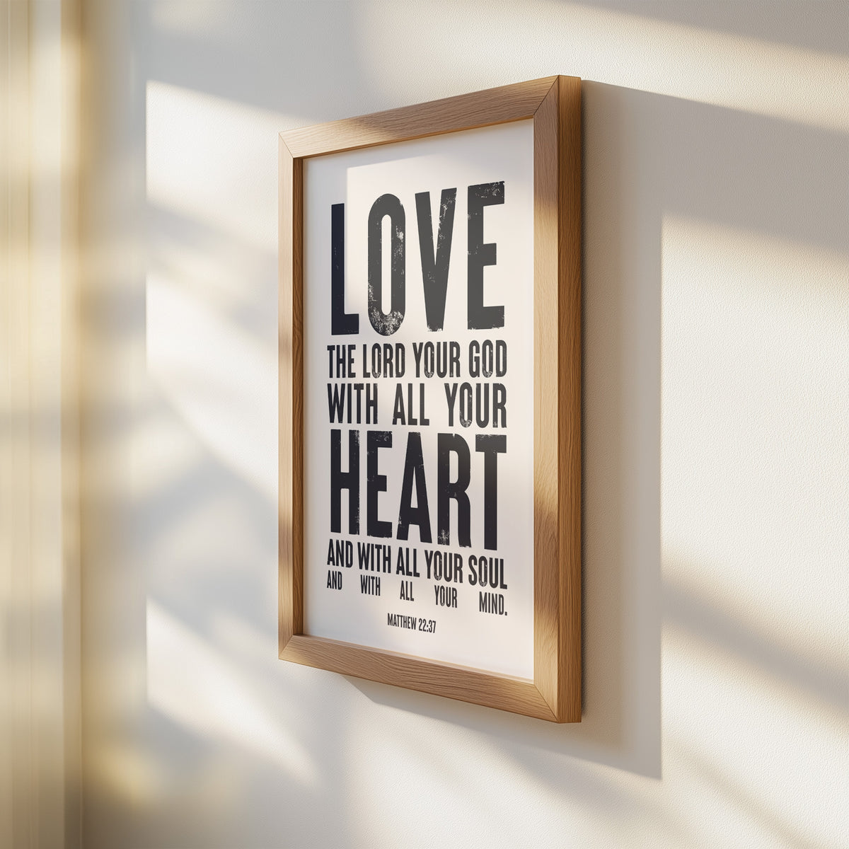 LOVE THE LORD YOUR GOD WITH ALL YOUR HEART