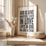 WHOEVER LIVES IN LOVE