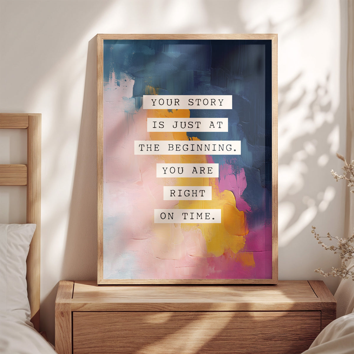 YOU ARE RIGHT ON TIME.